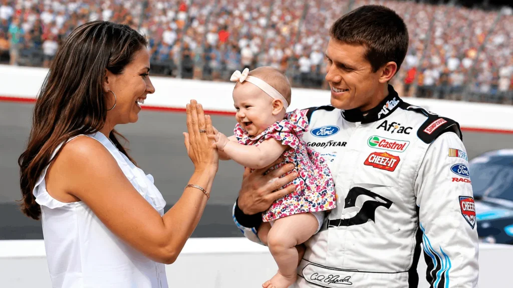 Carl Edwards with his wife Katherine Downey Edwards