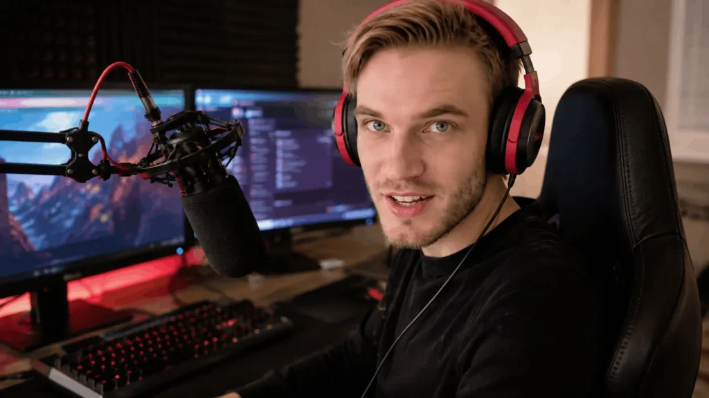 PewDiePie net worth YouTube growth comparison
