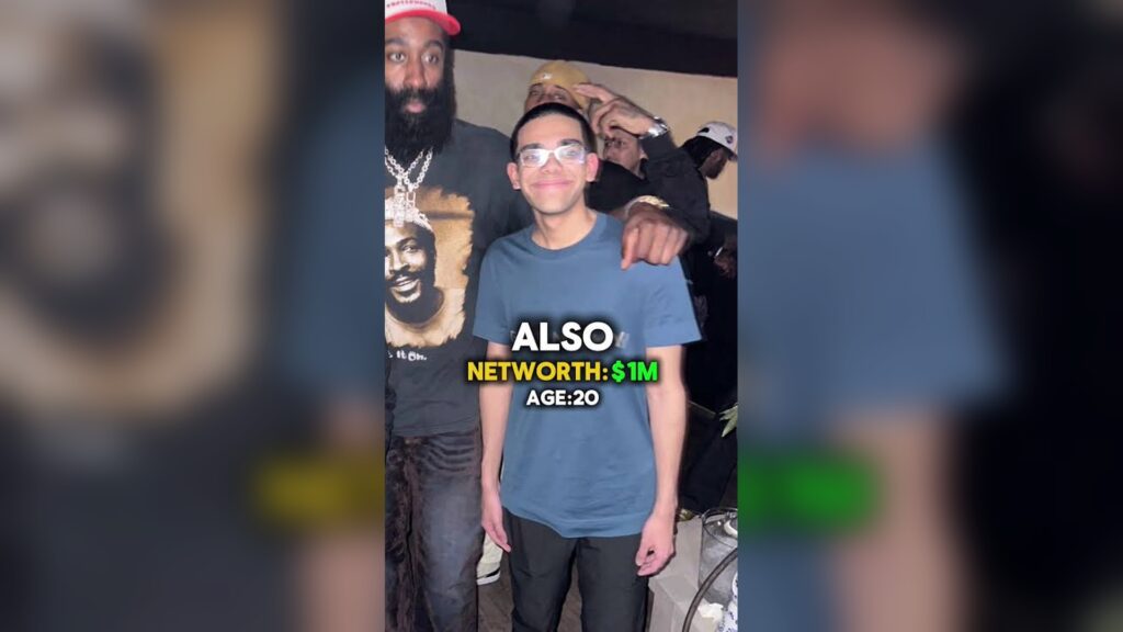 Neon net worth photo with NBA star and friends at a private event