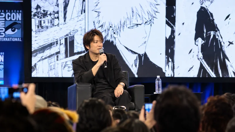 Tite Kubo at a Comic-Con panel with fans